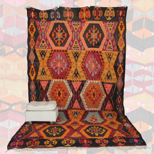 Tappeto kilim vintage curato - kilim,